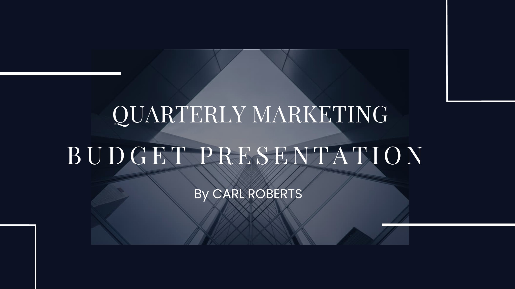 Free Marketing Budget Presentation Template to Edit Online