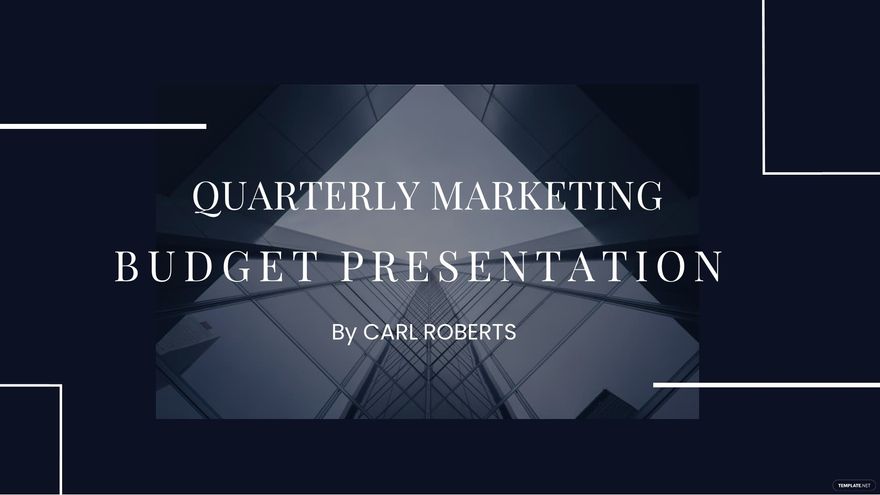 Marketing Budget Presentation