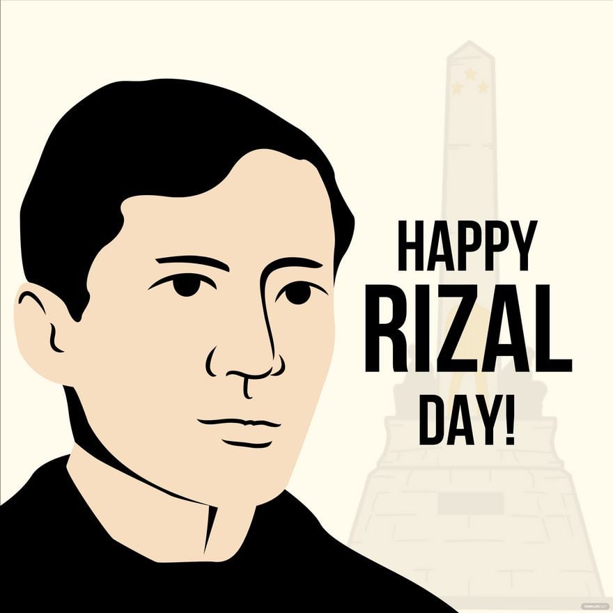 Rizal Day Illustration in Illustrator, PSD, EPS, SVG, PNG, JPEG