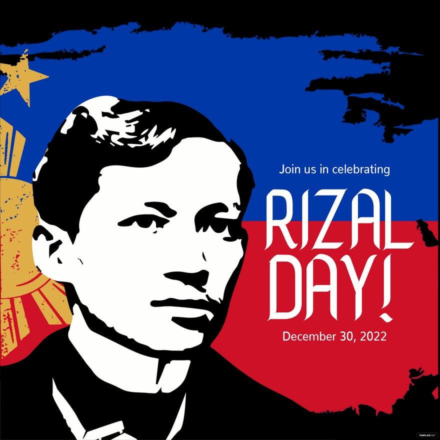 Free Rizal Day Celebration Vector