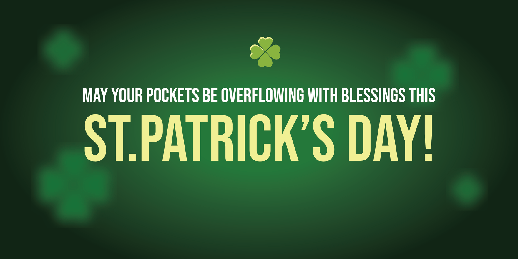 Free St. Patrick's Day Youtube Banner