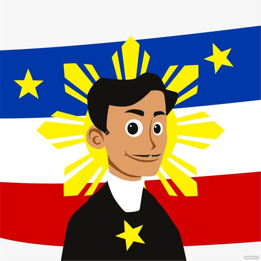 Rizal Day Cartoon Vector