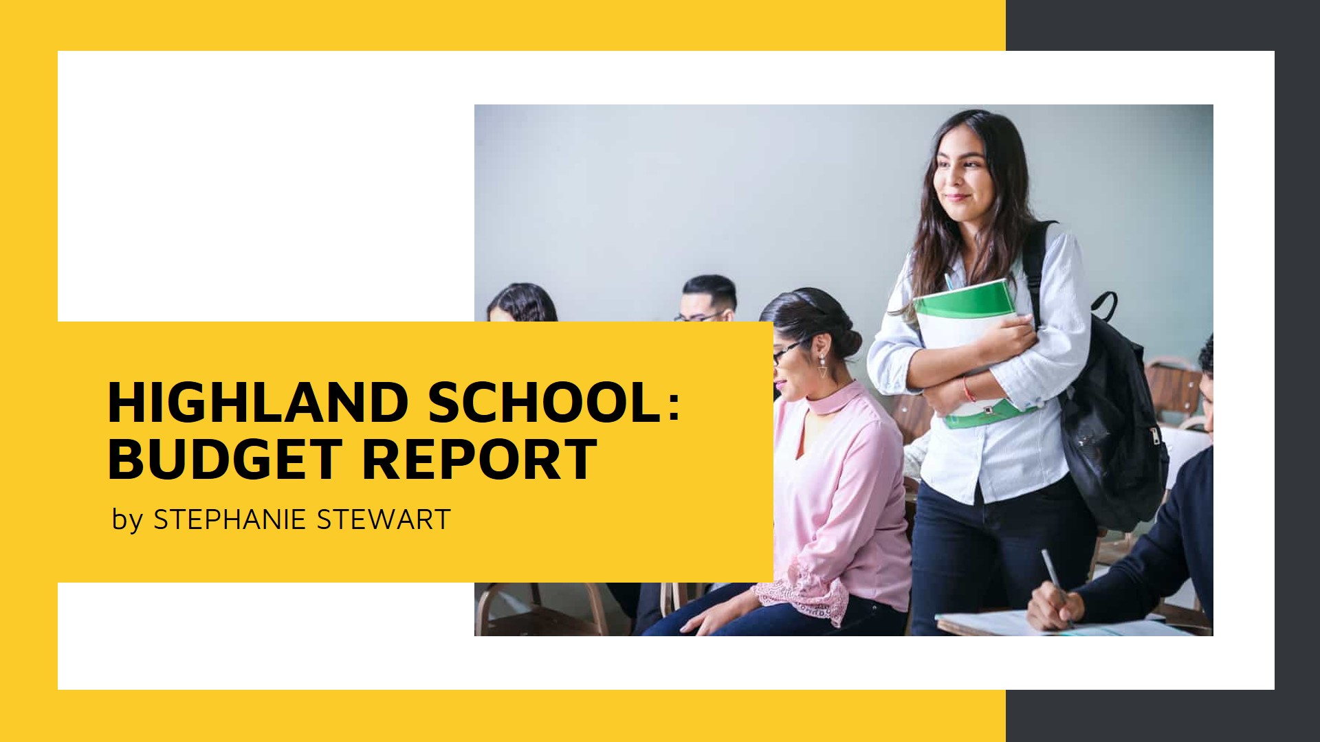 Free School Budget Presentation Template to Edit Online