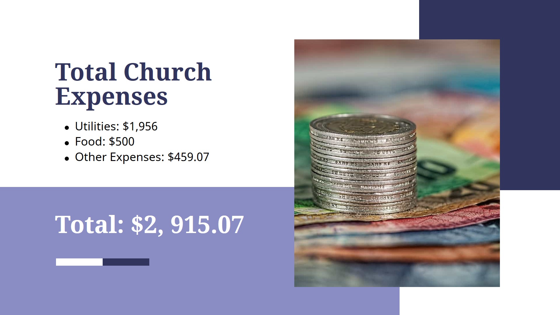 Free Church Budget Presentation Template to Edit Online