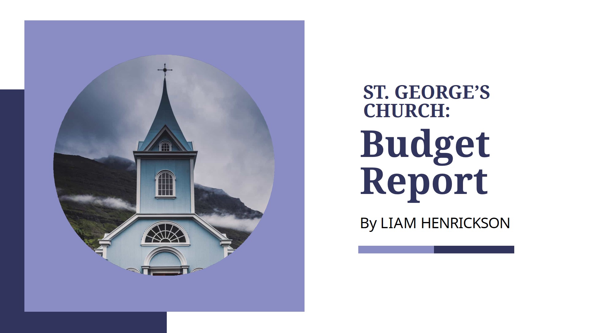 Free Church Budget Presentation Template to Edit Online