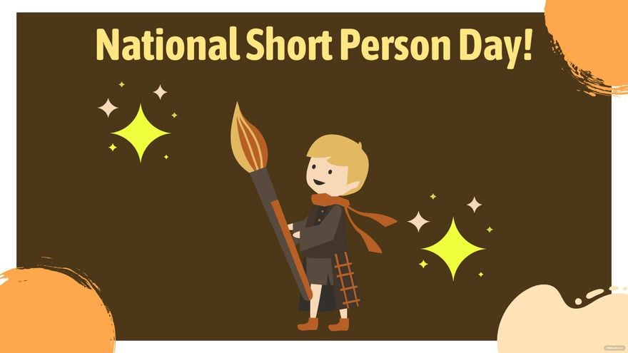 Free National Short Person Day Wallpaper Background in PDF, Illustrator, PSD, EPS, SVG, JPG, PNG