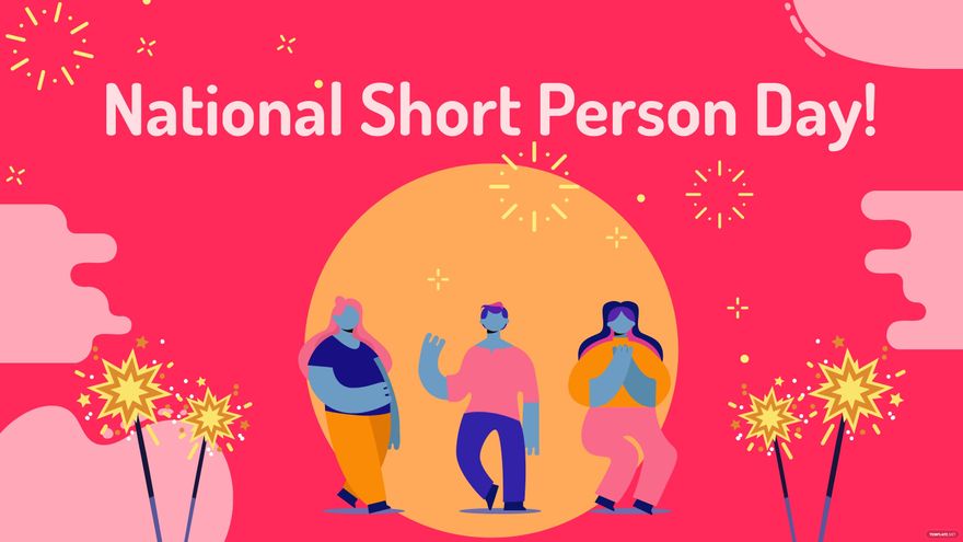 Free National Short Person Day Vector Background in PDF, Illustrator, PSD, EPS, SVG, JPG, PNG