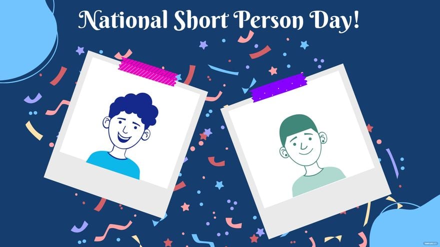 National Short Person Day Photo Background in PDF, Illustrator, PSD, EPS, SVG, JPG, PNG