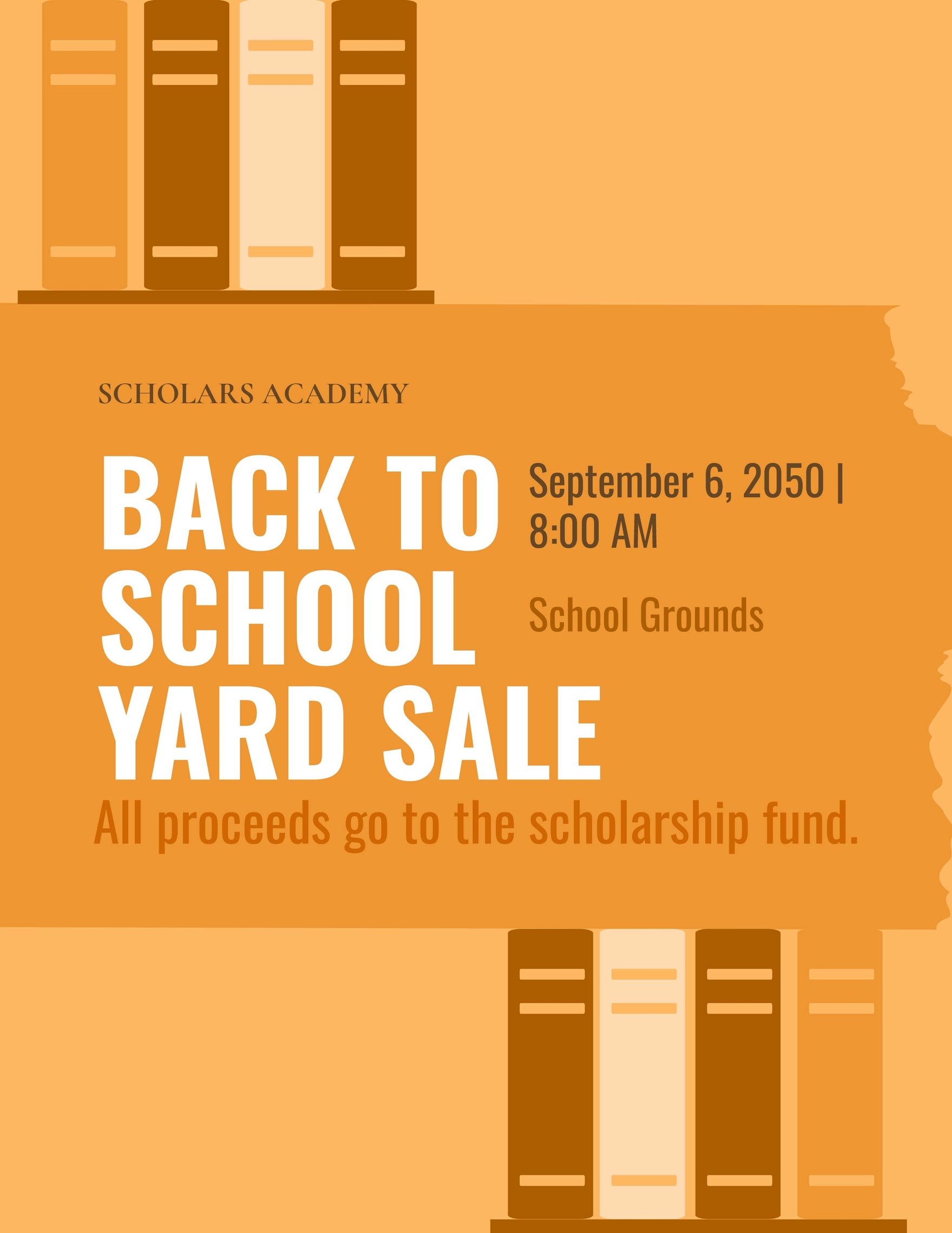 School Yard Sale Flyer Template
