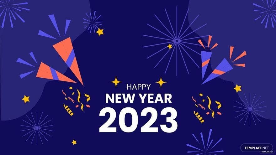 Happy New Year's Day Background - EPS, Illustrator, JPG, PSD, PNG, PDF, SVG  