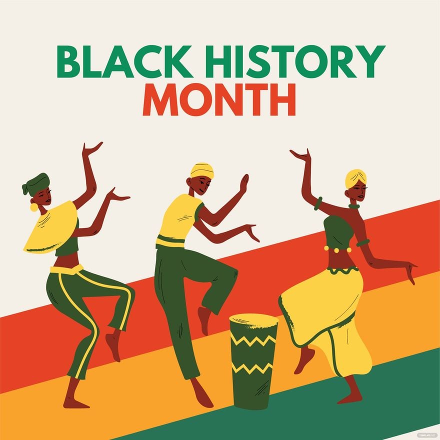 Black History Month Cartoon Vector 