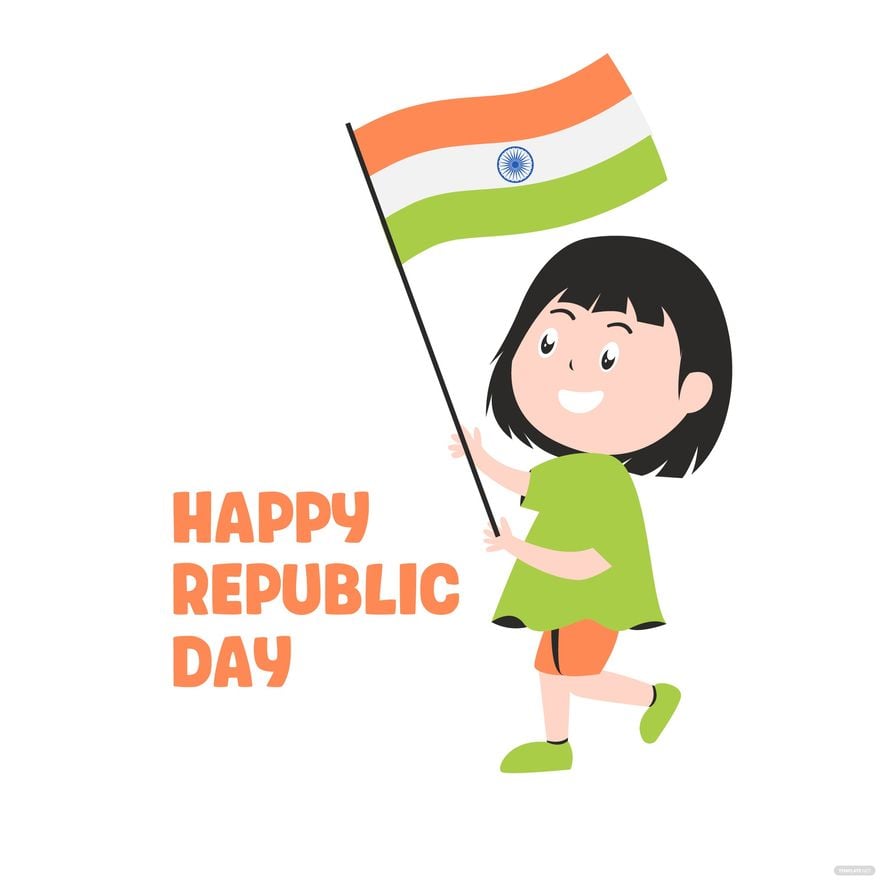 Cute Republic Day Clipart in Illustrator, PSD, EPS, SVG, JPG, PNG