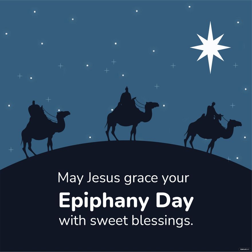 Epiphany Day Wishes Vector