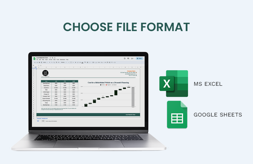 Cost Waterfall Chart