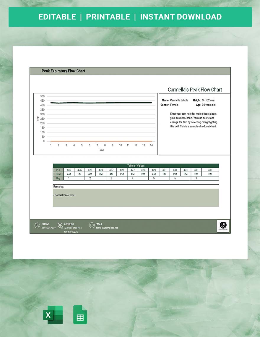 peak-flow-score-chart-google-sheets-excel-template