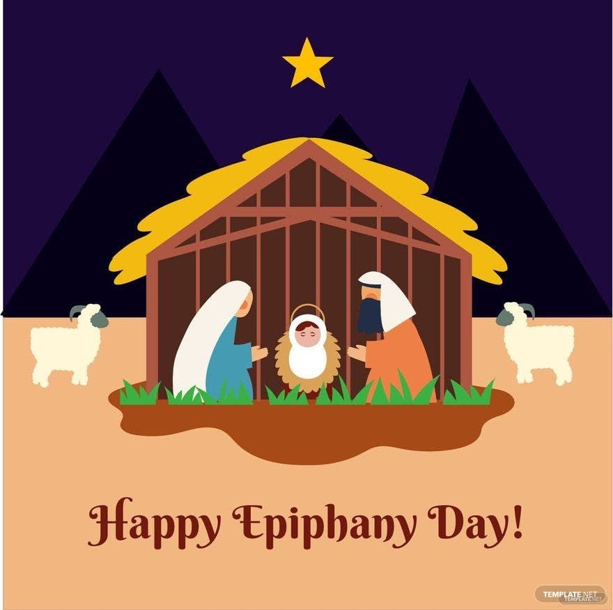 Happy Epiphany Day Illustration in Illustrator, PSD, EPS, SVG, JPG, PNG