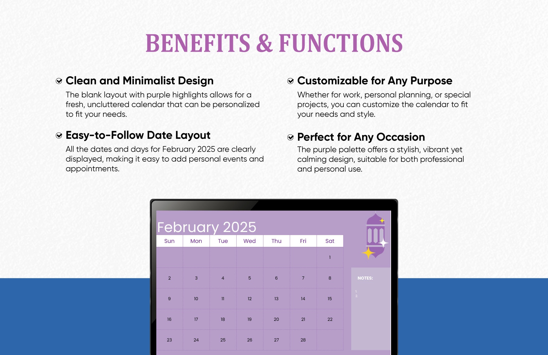 Blank February Calendar 2025
