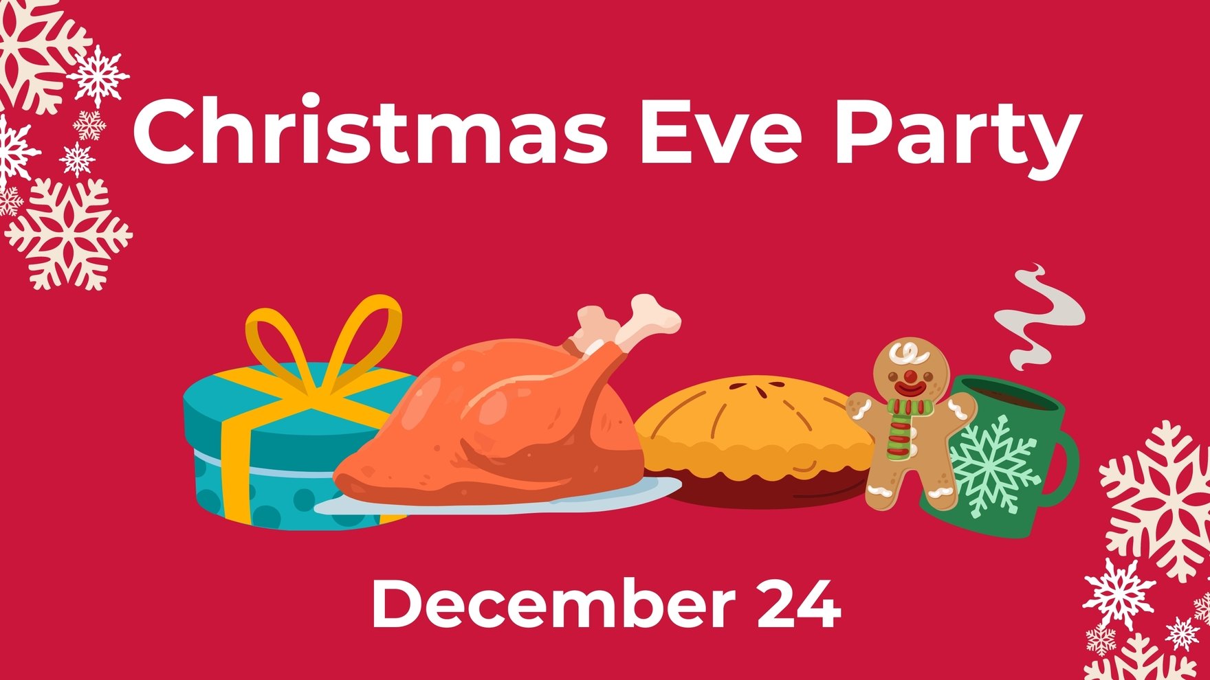 Christmas Eve Flyer Background