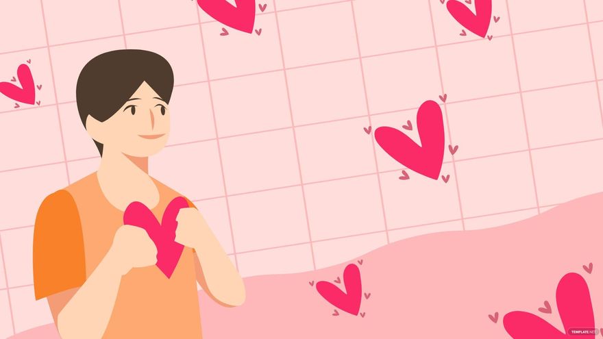 Free Valentine's Day Cartoon Background in PDF, Illustrator, PSD, EPS, SVG, JPG, PNG