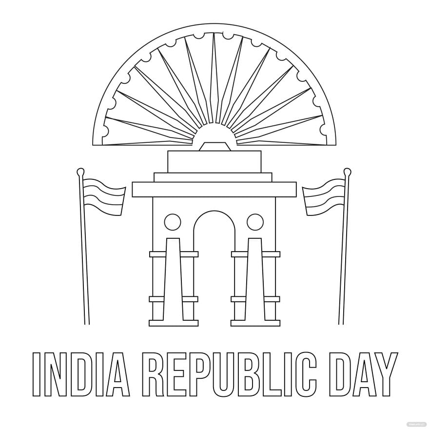 Republic Day Image Drawing