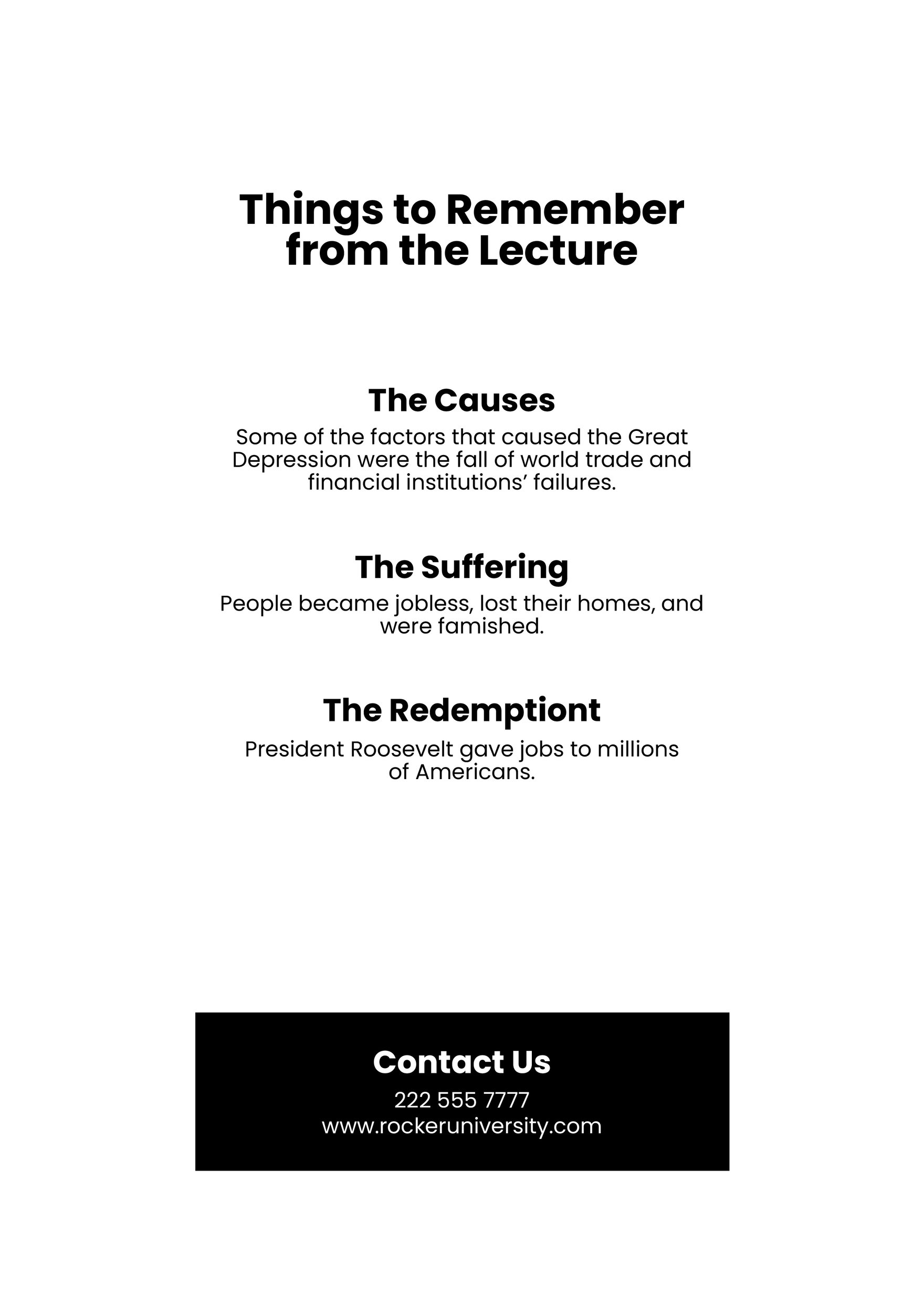 Lecture Handout Template