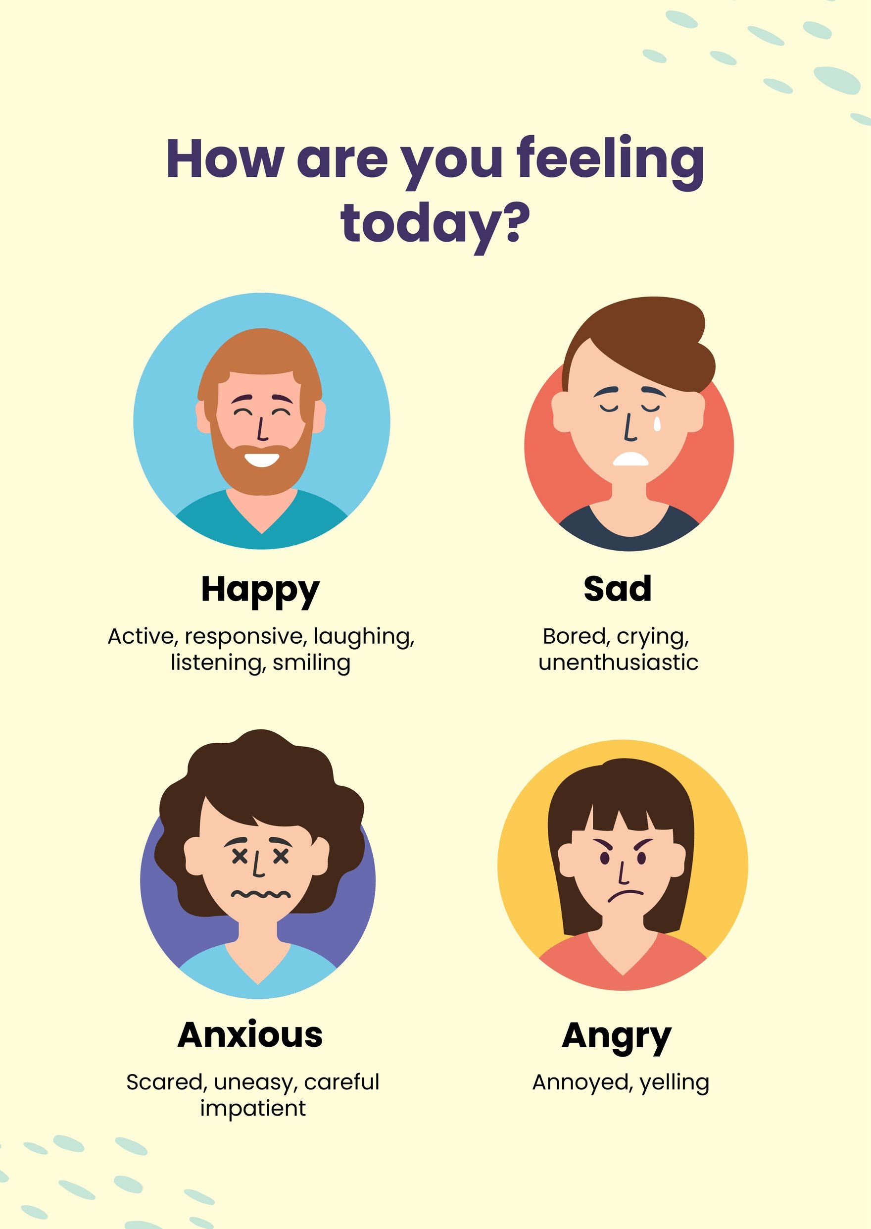 Free Jumbo Feelings Chart in PDF, Illustrator