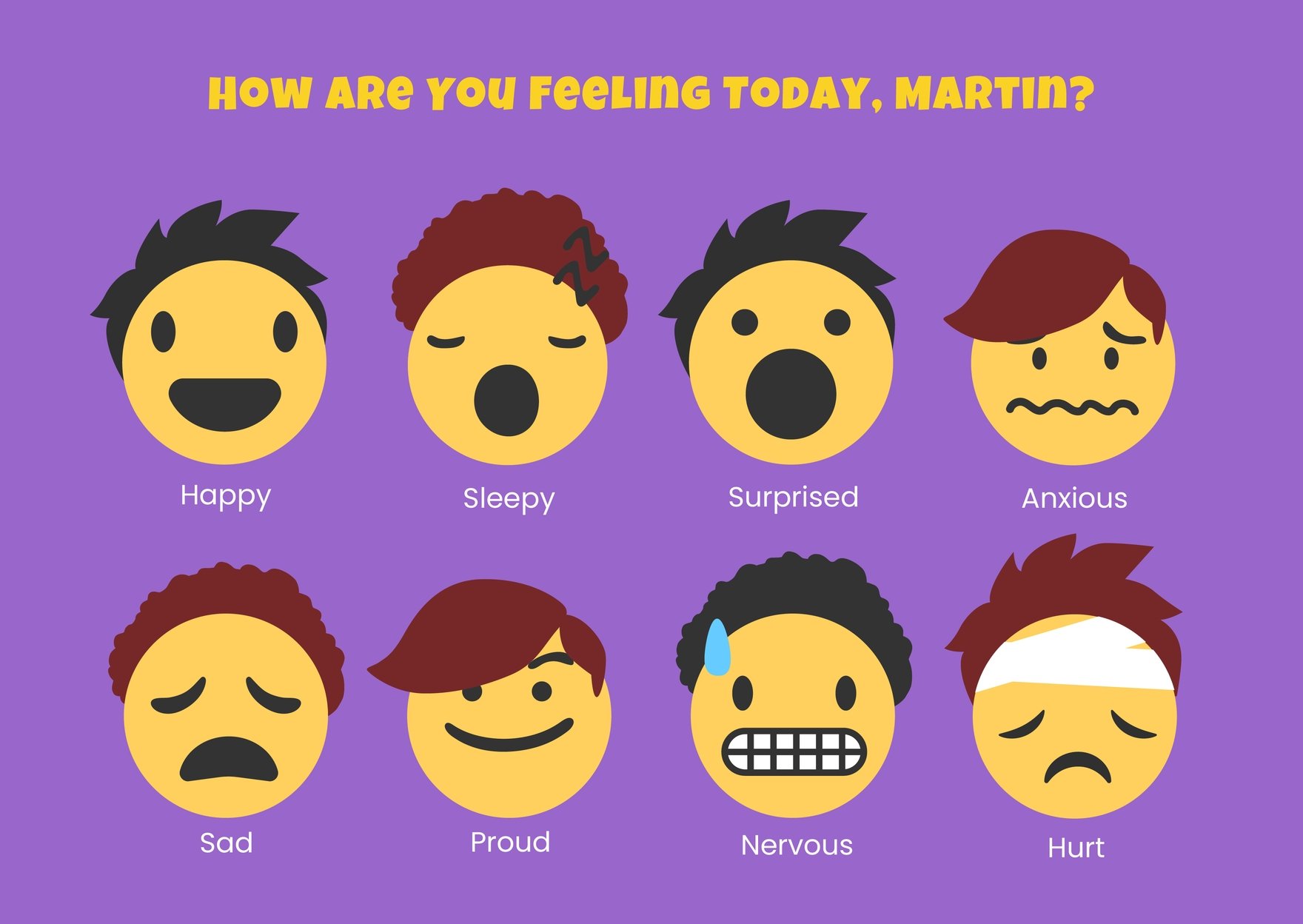Feelings Chart For Kids