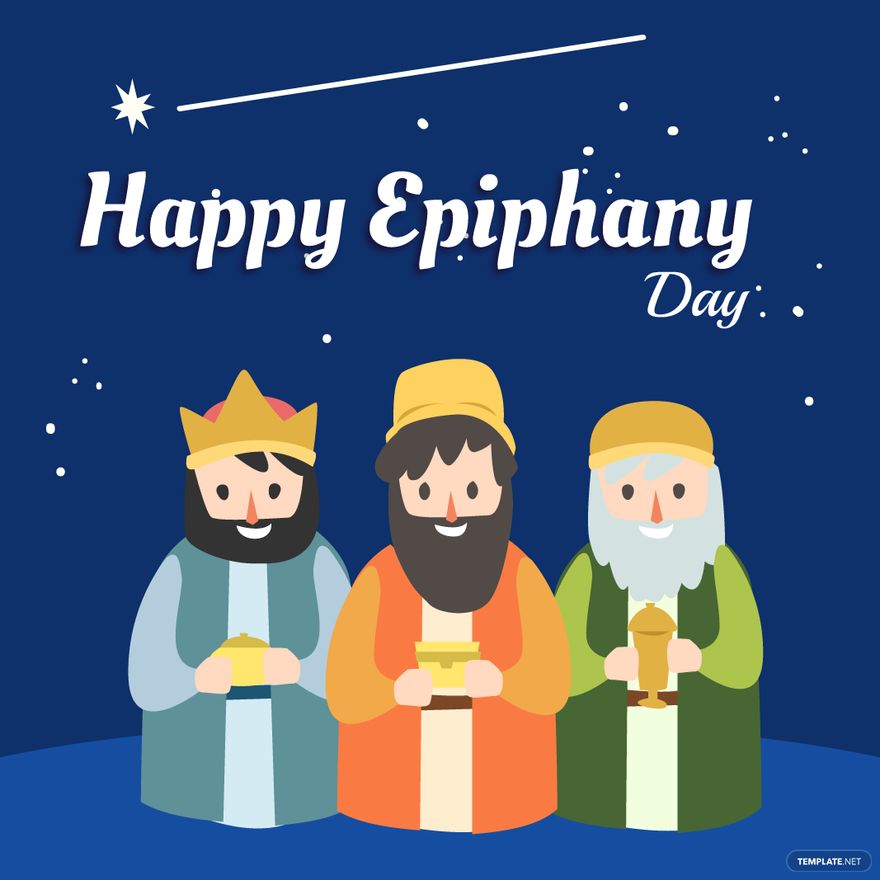 Epiphany Day Cartoon Vector