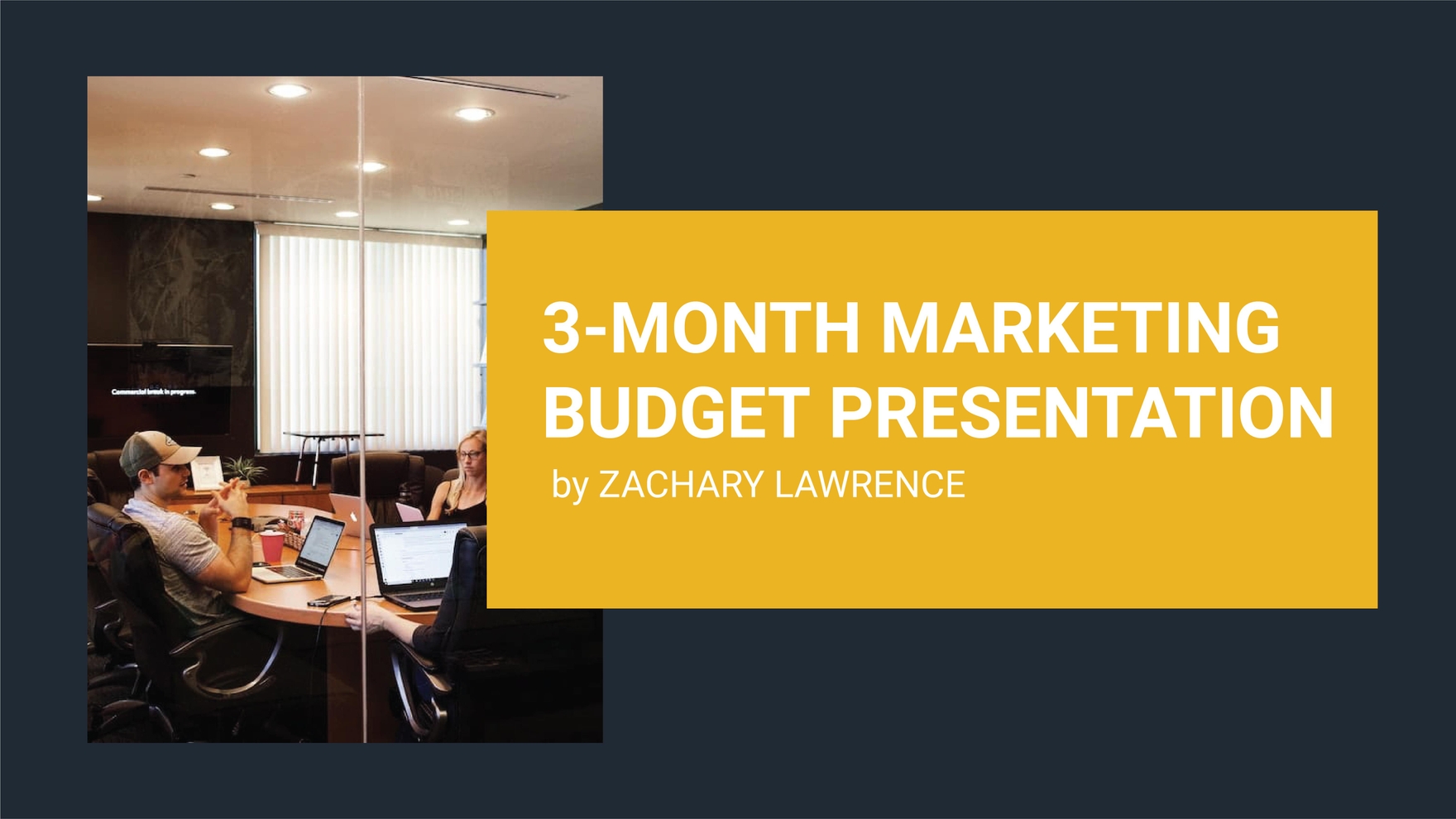 3 Months Budget Presentation Template