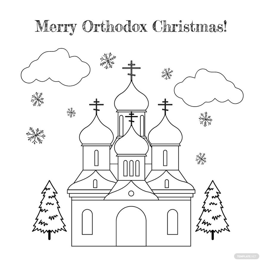 Free Orthodox Christmas Cartoon Vector Download In Illustrator PSD
