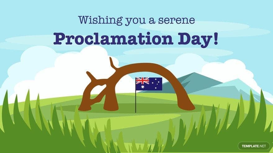 Proclamation Day Wishes Background