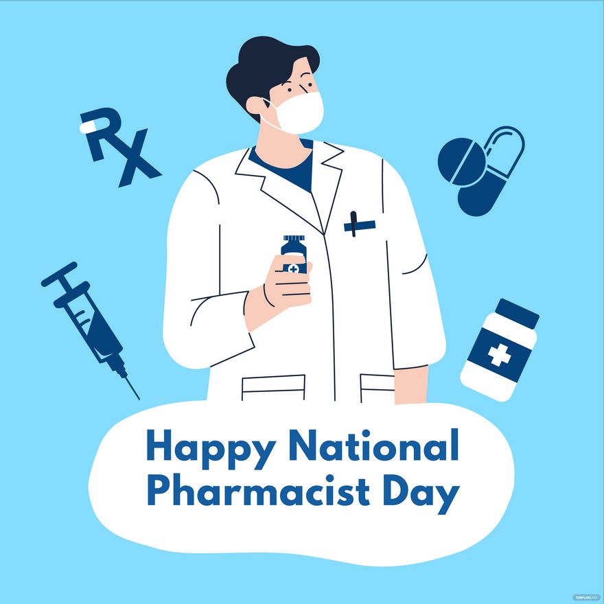 Free National Pharmacist Day Illustration - Download in Illustrator ...