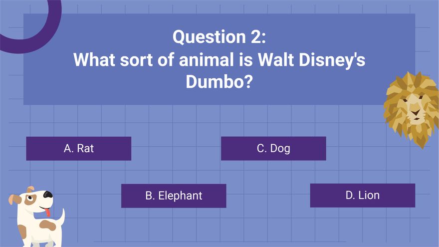 Free Trivia Game Fun Presentation Template to Edit Online