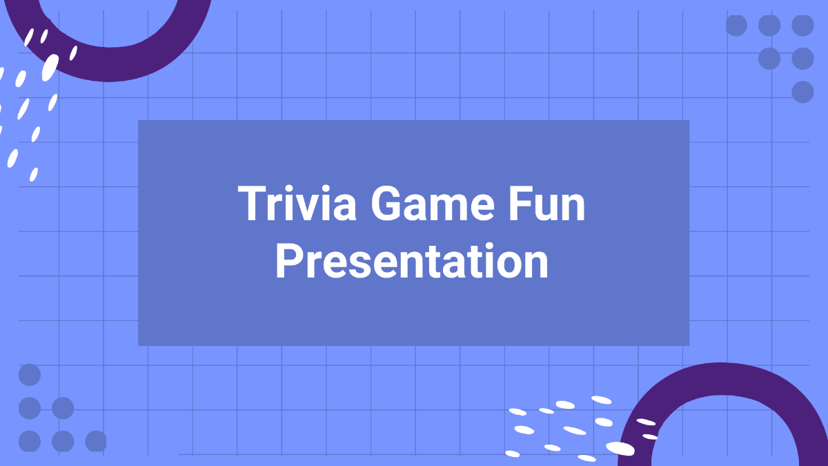 Trivia Game Fun Presentation Template