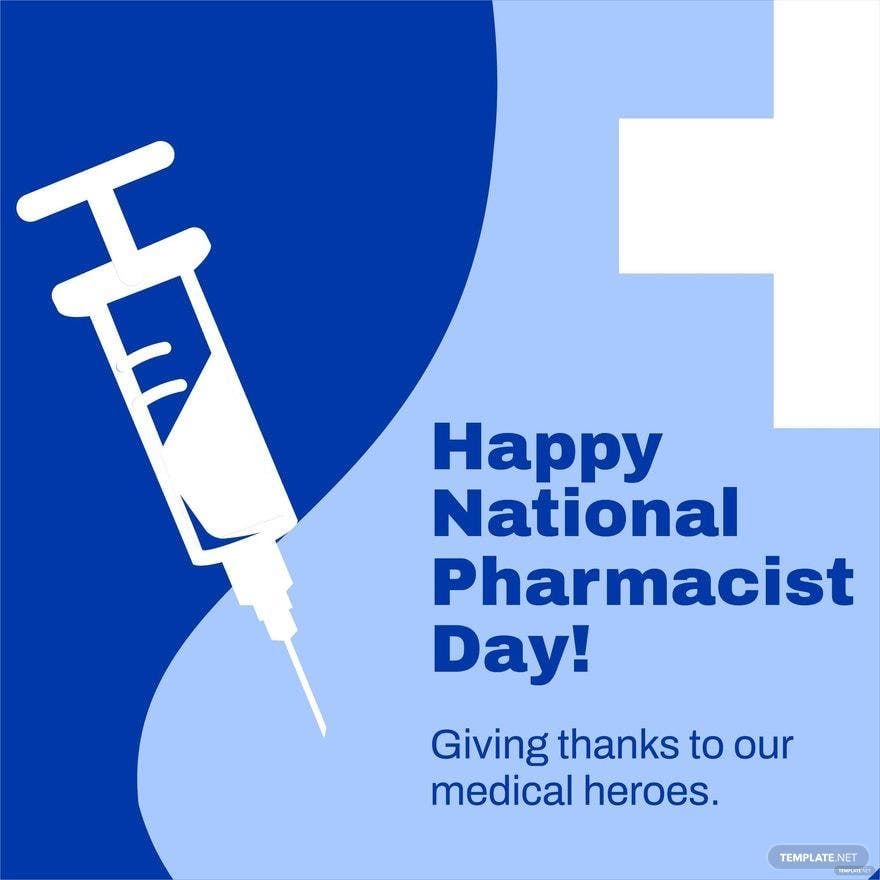 Free National Pharmacist Day Poster Vector