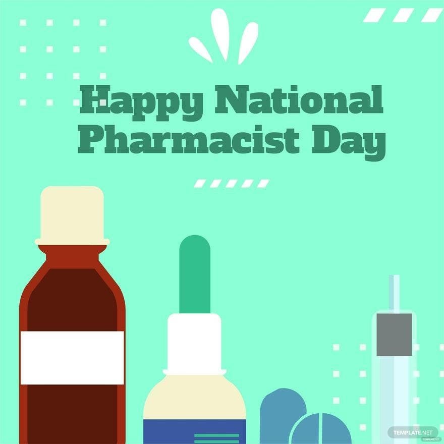 Free National Pharmacist Day Vector