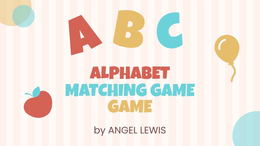 Alphabet Game Educational Presentation