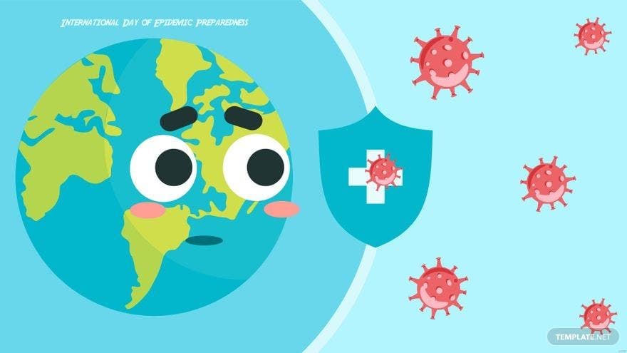 International Day of Epidemic Preparedness Cartoon Background