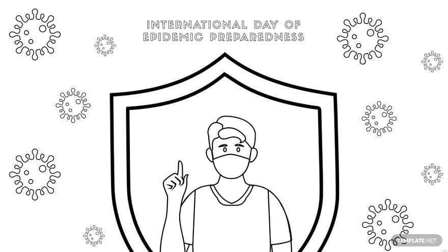 International Day of Epidemic Preparedness Drawing Background