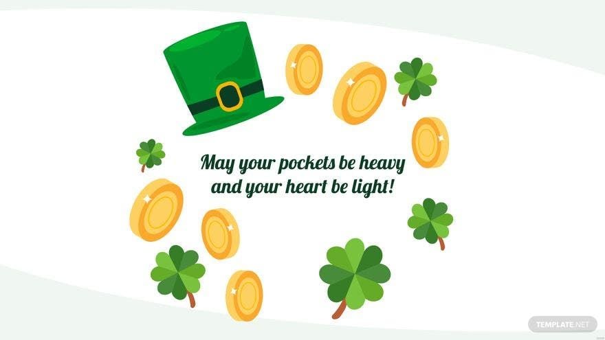 St. Patrick's Day Wishes Background