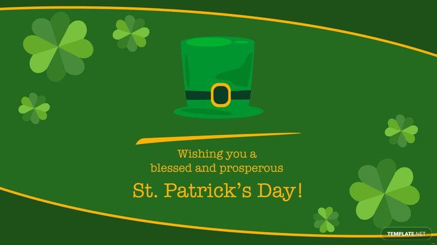 St. Patrick's Day Greeting Card Background