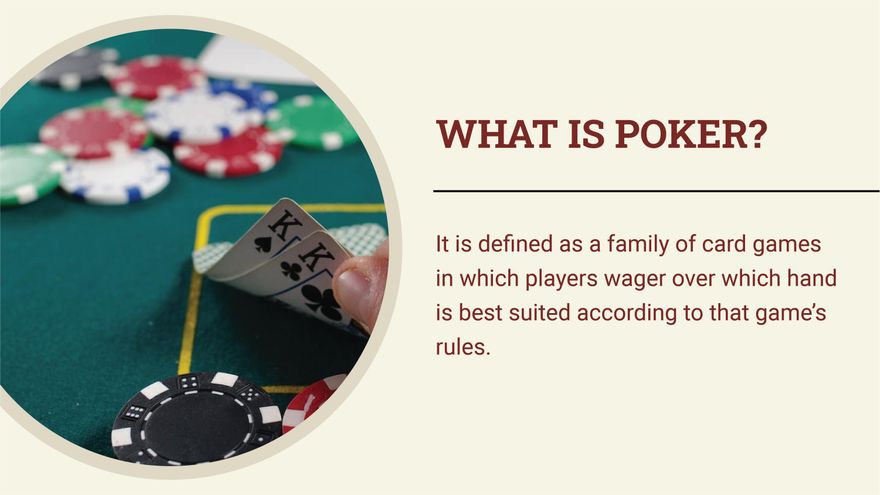 Free Poker Game Presentation Template to Edit Online