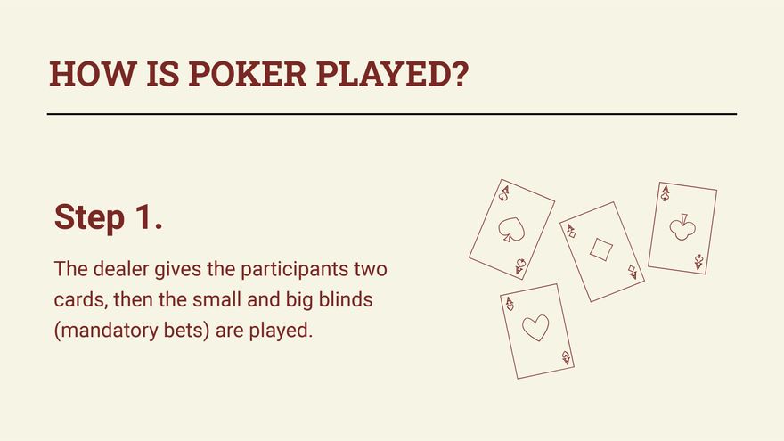 Free Poker Game Presentation Template to Edit Online