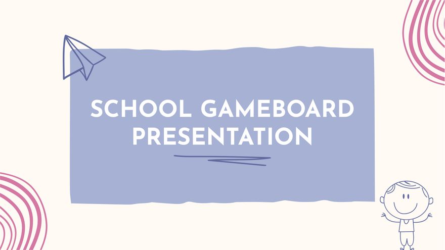 Free School Gameboard Presentation Template to Edit Online