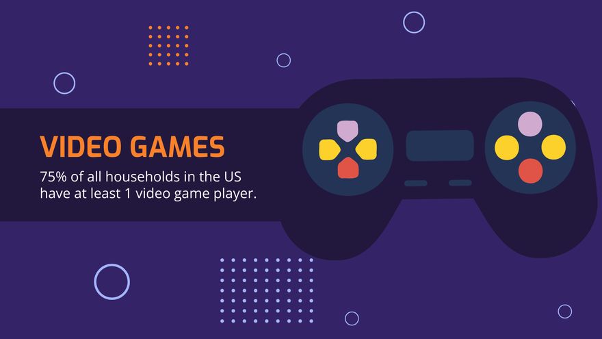 Free Video Game Presentation Template to Edit Online
