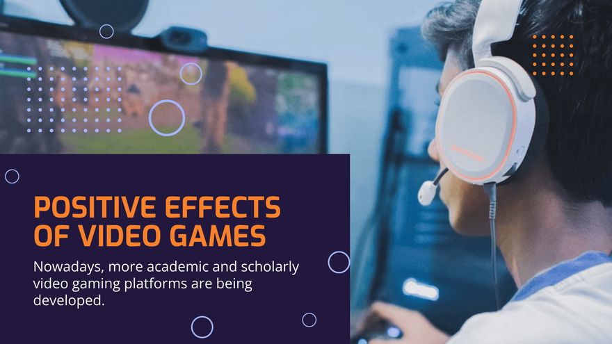 Free Video Game Presentation Template to Edit Online