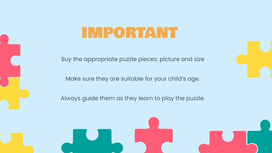 Free Puzzle Game Presentation Template to Edit Online