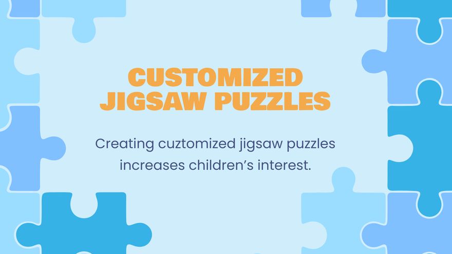 Free Puzzle Game Presentation Template to Edit Online