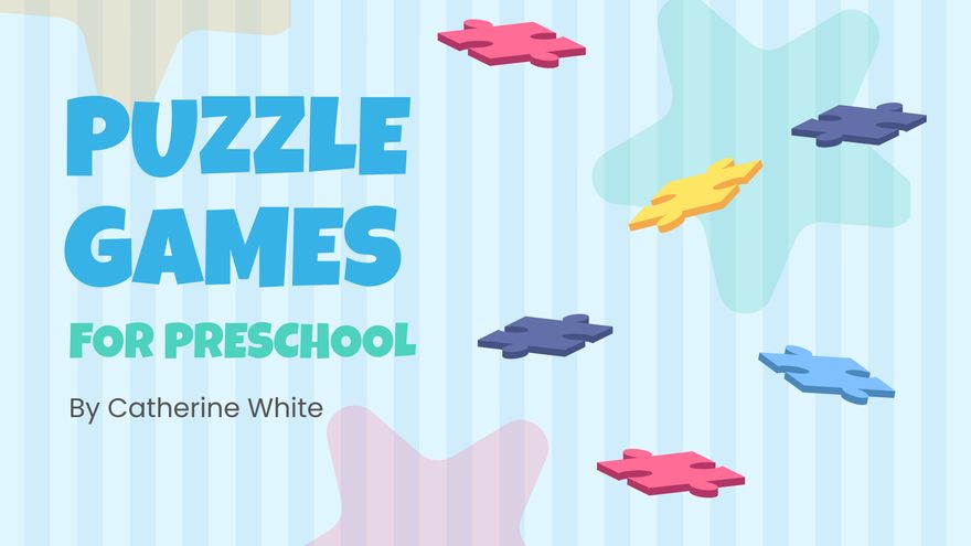 Free Puzzle Game Presentation Template