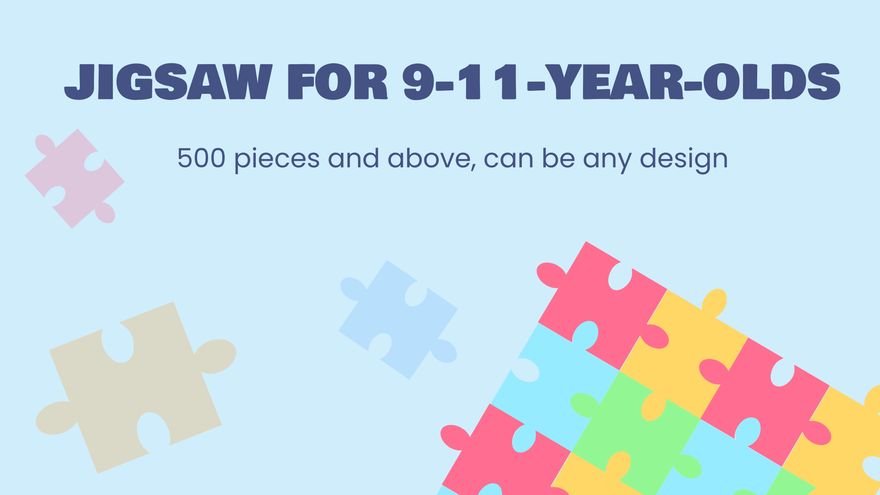 Free Puzzle Game Presentation Template to Edit Online